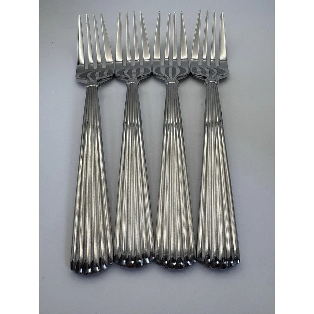 Waterford Carleton Stainless Salad Forks Set of 4 18/10 China